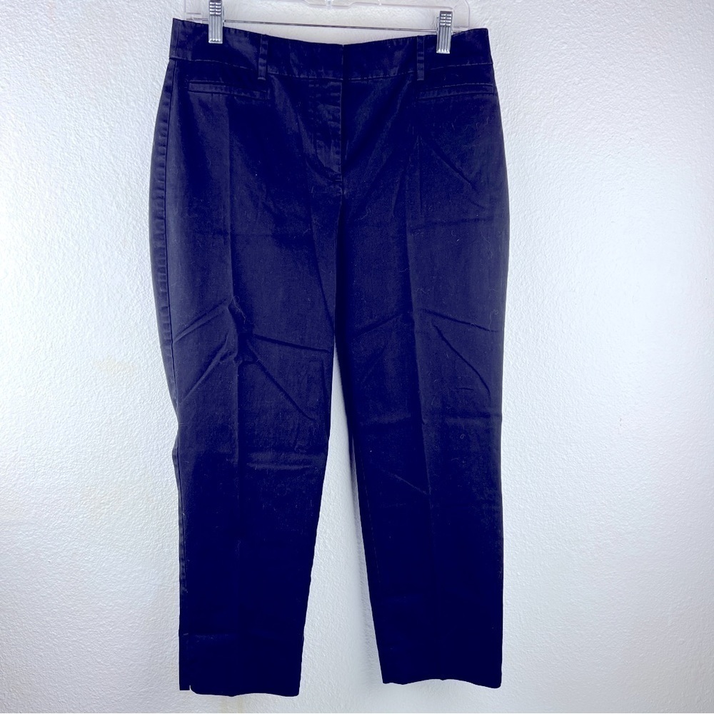 TALBOTS ‘THE PERFECT CROP’ Black 4 faux pockets pants. Curvy, size 8. EUC